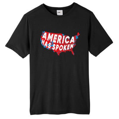 America Has Spoken Electoral Map Of 2024 Trump Supporters Tall Fusion ChromaSoft Performance T-Shirt