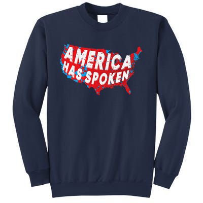 America Has Spoken Electoral Map Of 2024 Trump Supporters Sweatshirt