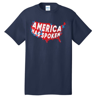 America Has Spoken Electoral Map Of 2024 Trump Supporters Tall T-Shirt