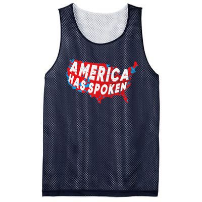 America Has Spoken Electoral Map Of 2024 Trump Supporters Mesh Reversible Basketball Jersey Tank