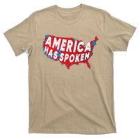 America Has Spoken Electoral Map Of 2024 Trump Supporters T-Shirt