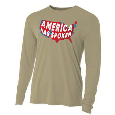 America Has Spoken Electoral Map Of 2024 Trump Supporters Cooling Performance Long Sleeve Crew