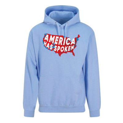 America Has Spoken Electoral Map Of 2024 Trump Supporters Unisex Surf Hoodie