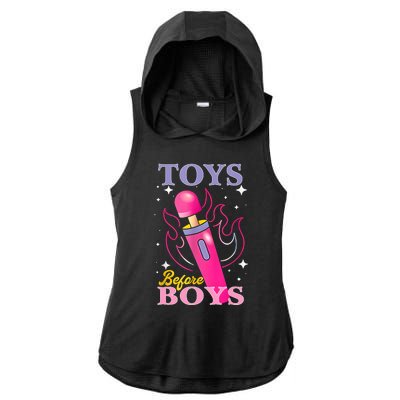 Adult Humor Saying Toys Before Boy Funny Ladies PosiCharge Tri-Blend Wicking Draft Hoodie Tank