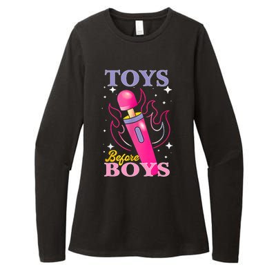 Adult Humor Saying Toys Before Boy Funny Womens CVC Long Sleeve Shirt