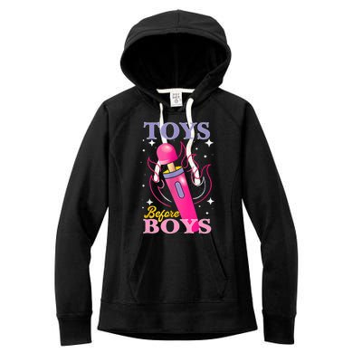 Adult Humor Saying Toys Before Boy Funny Women's Fleece Hoodie