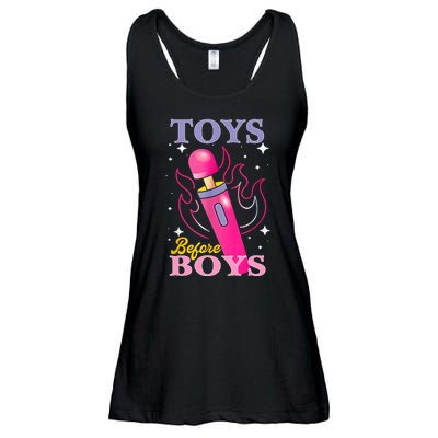 Adult Humor Saying Toys Before Boy Funny Ladies Essential Flowy Tank