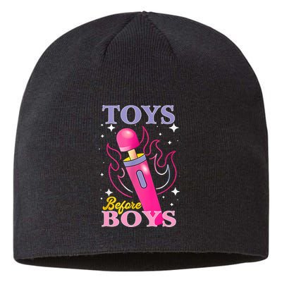 Adult Humor Saying Toys Before Boy Funny Sustainable Beanie