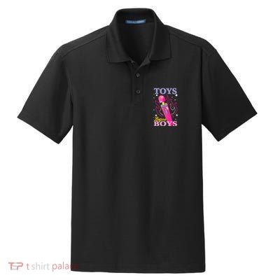 Adult Humor Saying Toys Before Boy Funny Dry Zone Grid Polo