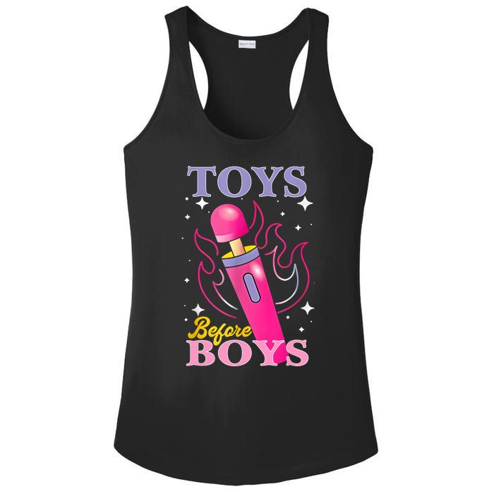 Adult Humor Saying Toys Before Boy Funny Ladies PosiCharge Competitor Racerback Tank