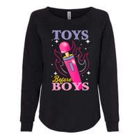 Adult Humor Saying Toys Before Boy Funny Womens California Wash Sweatshirt