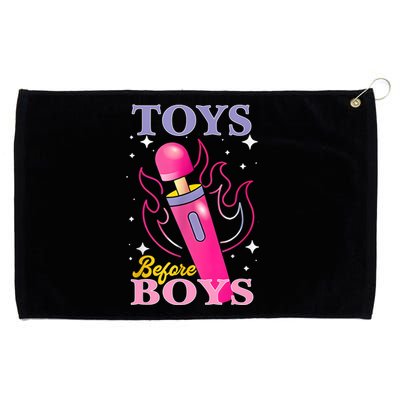 Adult Humor Saying Toys Before Boy Funny Grommeted Golf Towel