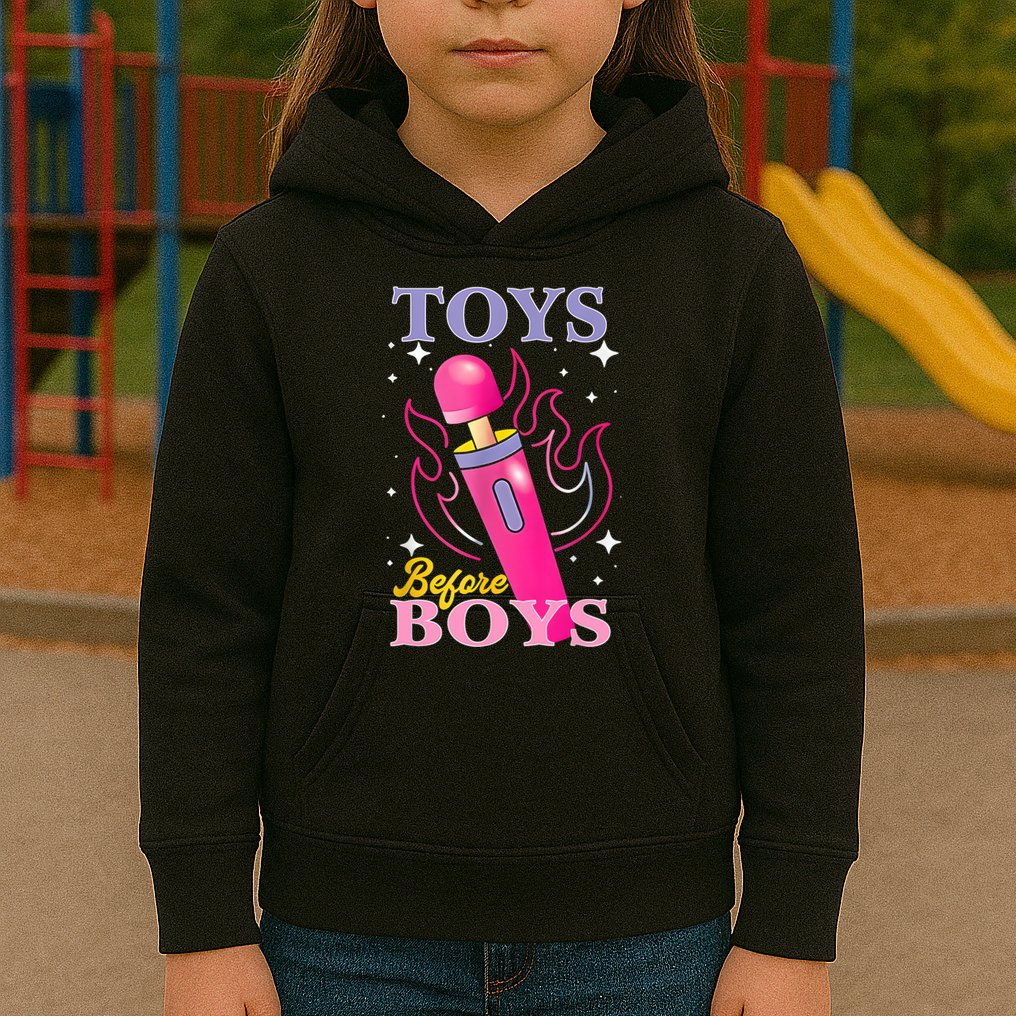 Adult Humor Saying Toys Before Boy Funny Kids Hoodie