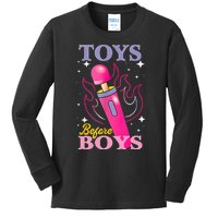 Adult Humor Saying Toys Before Boy Funny Kids Long Sleeve Shirt