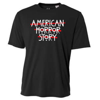 American Horror Story Red Bars Logo Cooling Performance Crew T-Shirt