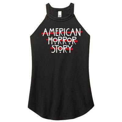 American Horror Story Red Bars Logo Women’s Perfect Tri Rocker Tank