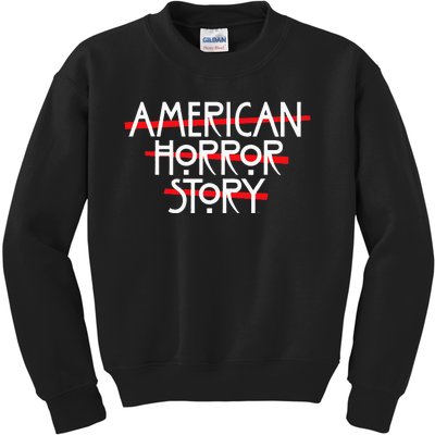 American Horror Story Red Bars Logo Kids Sweatshirt