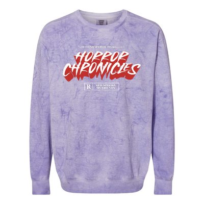 A Hello Sidney Podcast Production Horror Chronicles Colorblast Crewneck Sweatshirt