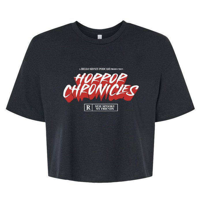 A Hello Sidney Podcast Production Horror Chronicles Bella+Canvas Jersey Crop Tee