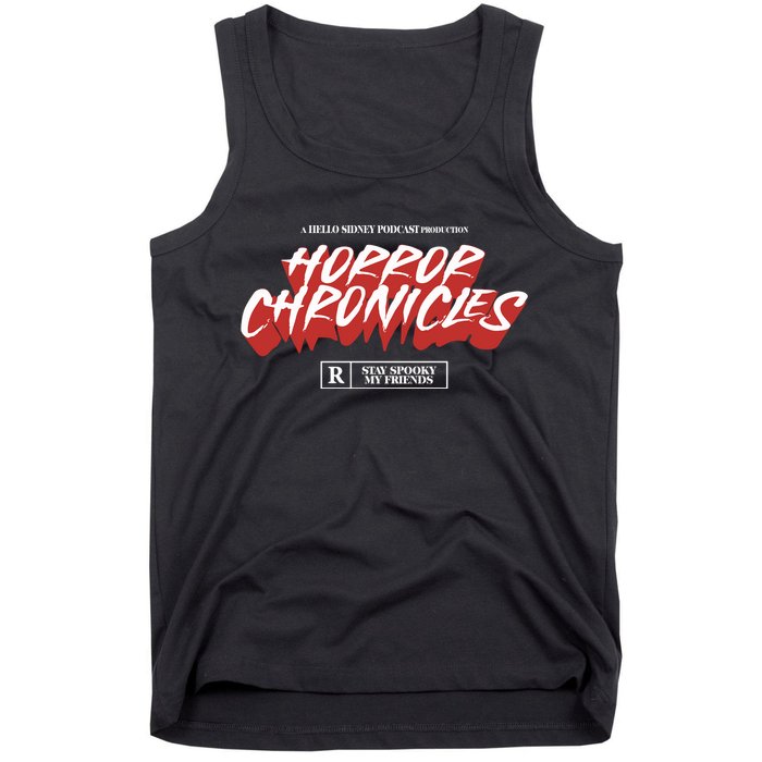 A Hello Sidney Podcast Production Horror Chronicles Tank Top