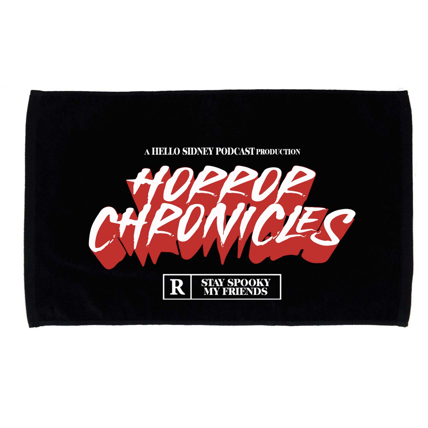 A Hello Sidney Podcast Production Horror Chronicles Microfiber Hand Towel