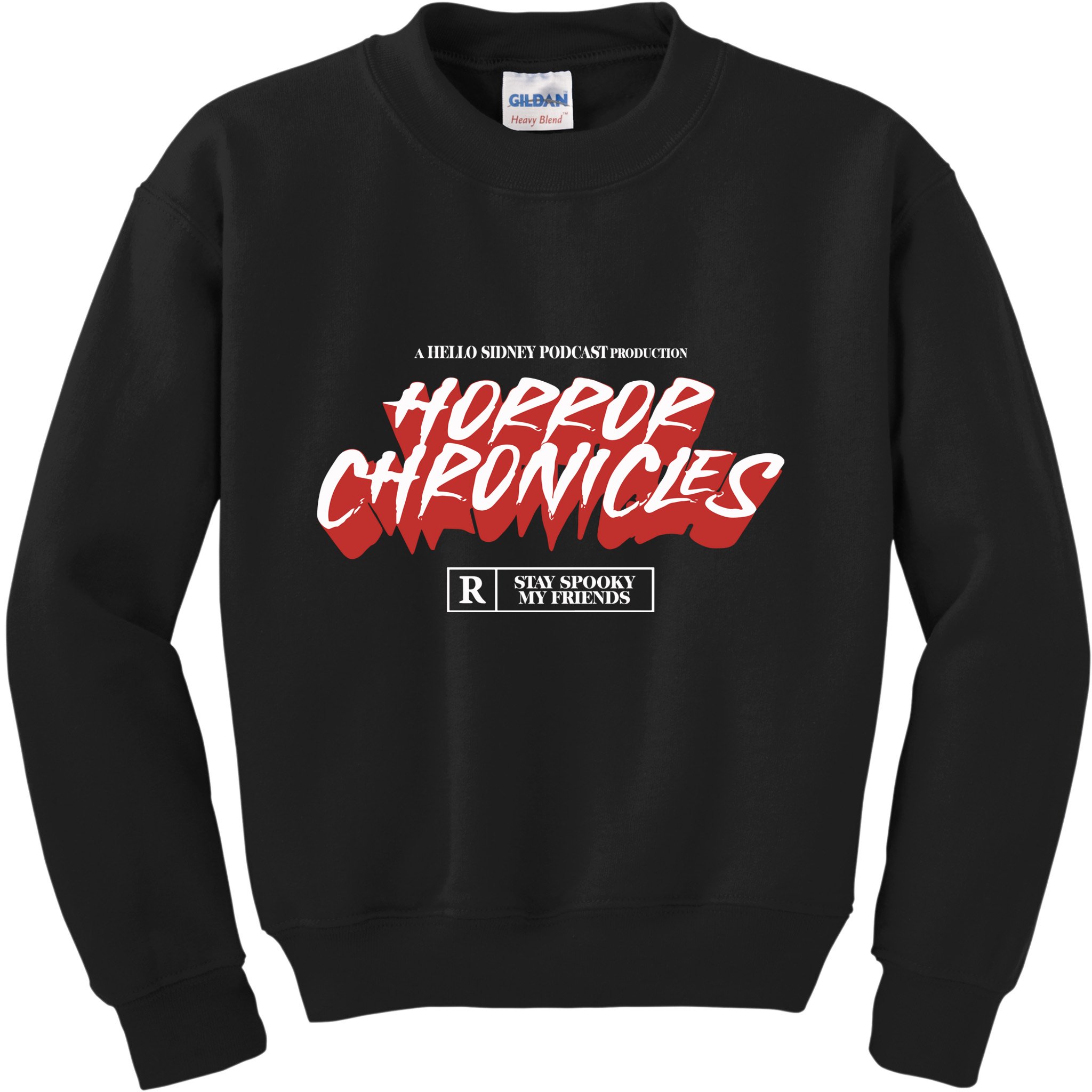 A Hello Sidney Podcast Production Horror Chronicles Kids Sweatshirt