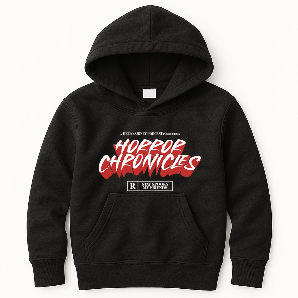 A Hello Sidney Podcast Production Horror Chronicles Kids Hoodie