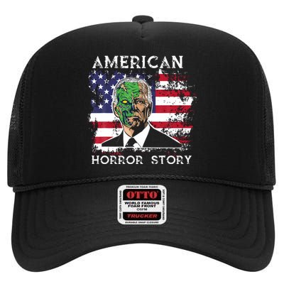 American Horror Story Biden Halloween High Crown Mesh Back Trucker Hat