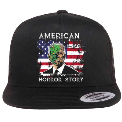 American Horror Story Biden Halloween Flat Bill Trucker Hat