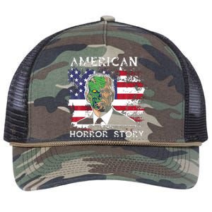 American Horror Story Biden Halloween Retro Rope Trucker Hat Cap