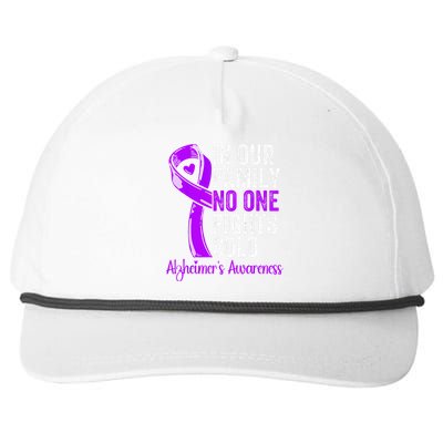 Alzheimer Health Support Family Women Alzheimers Awareness Snapback Five-Panel Rope Hat