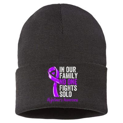 Alzheimer Health Support Family Women Alzheimers Awareness Sustainable Knit Beanie