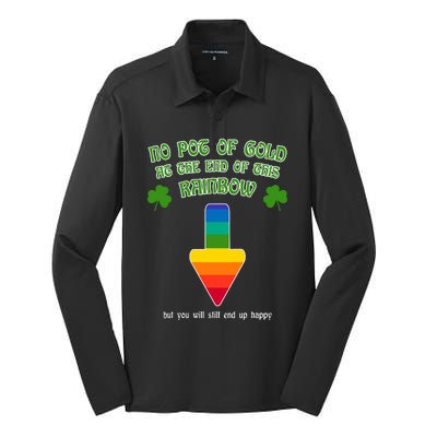 Adult Humor St Patricks Day Offensive Dirty Joke Gift Silk Touch Performance Long Sleeve Polo