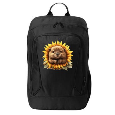 Adorable Hedgehog Sunflower Fusion City Backpack