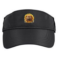 Adorable Hedgehog Sunflower Fusion Adult Drive Performance Visor
