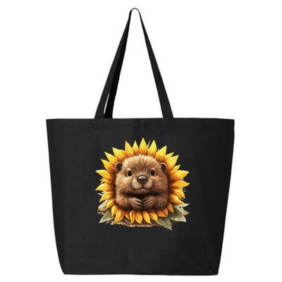 Adorable Hedgehog Sunflower Fusion 25L Jumbo Tote