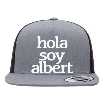 Alberouuuu Hola Soy Albert Flat Bill Trucker Hat