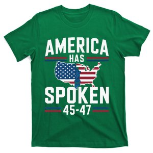 America Has Spoken 2024 Usa 45 47 T-Shirt