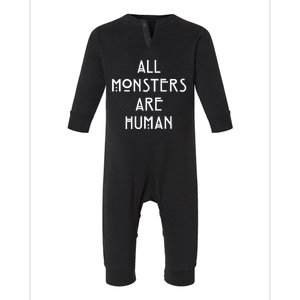 American Horror Story Asylum Monsters Are Hu Gift Infant Fleece One Piece