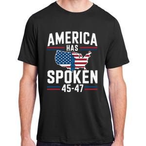 America Has Spoken 2024 Usa 45 4 7 Adult ChromaSoft Performance T-Shirt