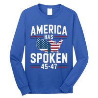 America Has Spoken 2024 Usa 45 4 7 Long Sleeve Shirt