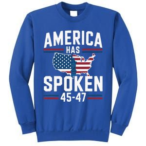 America Has Spoken 2024 Usa 45 4 7 Sweatshirt