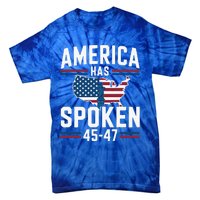 America Has Spoken 2024 Usa 45 4 7 Tie-Dye T-Shirt