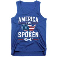 America Has Spoken 2024 Usa 45 4 7 Tank Top