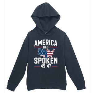 America Has Spoken 2024 Usa 45 4 7 Urban Pullover Hoodie