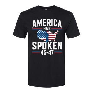 America Has Spoken 2024 Usa 45 4 7 Softstyle CVC T-Shirt