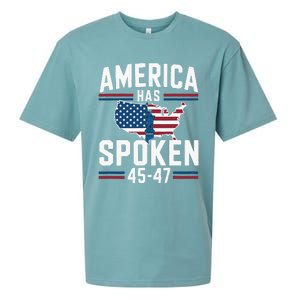 America Has Spoken 2024 Usa 45 4 7 Sueded Cloud Jersey T-Shirt