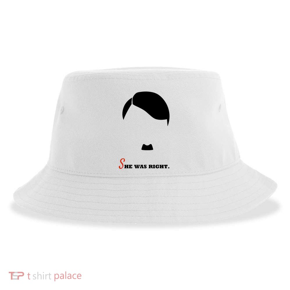 Adolf Hitler She Was Right Sustainable Bucket Hat