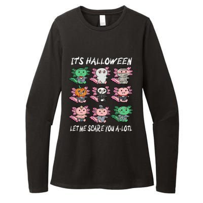 Axolotl Halloween Scare You ALotl Axolotl Womens CVC Long Sleeve Shirt