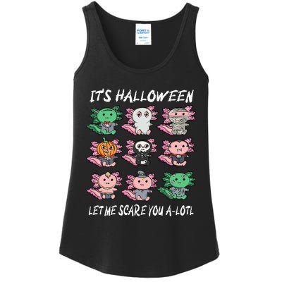 Axolotl Halloween Scare You ALotl Axolotl Ladies Essential Tank